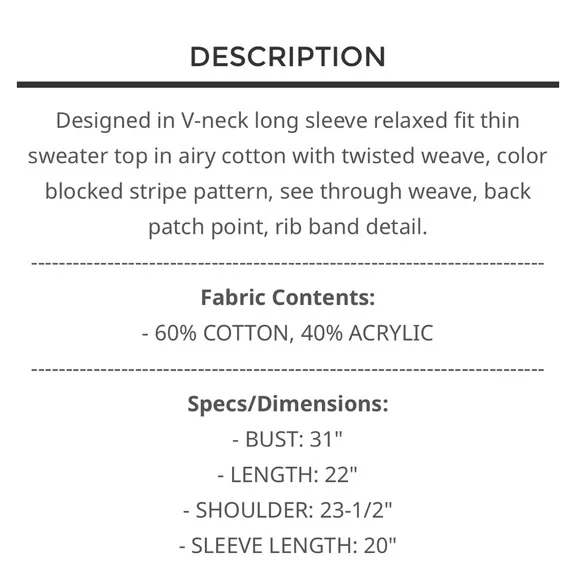 POL Pink and White Knit Sweater - Picture 7 of 7